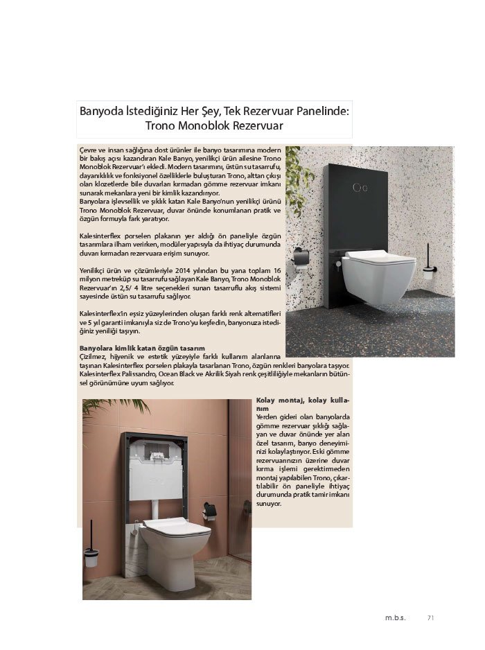 mutfak banyo seramik Dosya: Vitrifiyede Yeni Trendler