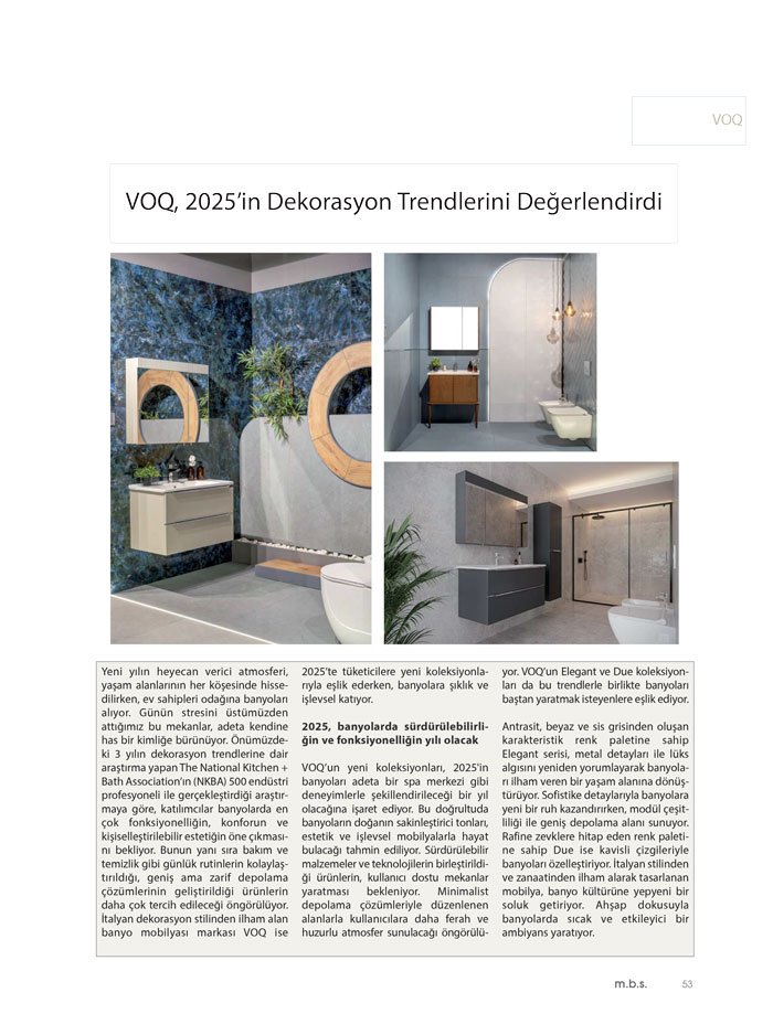 mutfak banyo seramik Dosya: 2025 Dekorasyon Trendleri VOQ