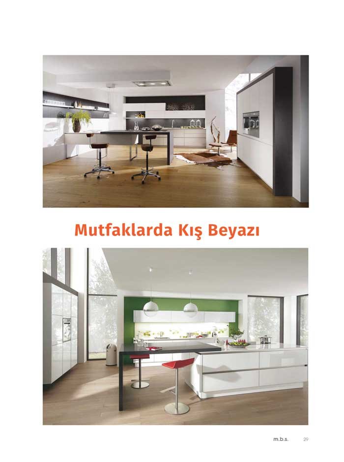 mutfak banyo seramik Mutfaklarda Kış Beyazı